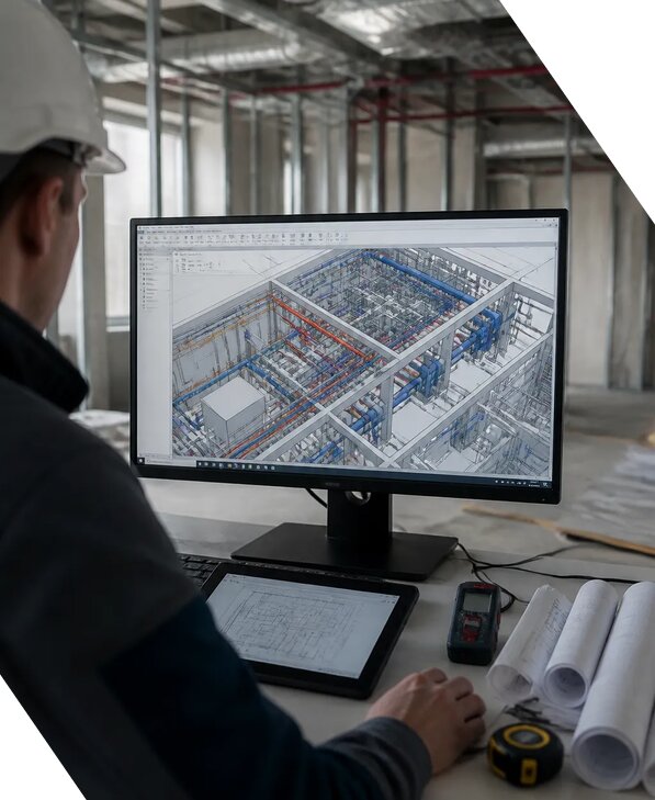 Создание BIM модели инженерных сетей для объектов в Геленджике